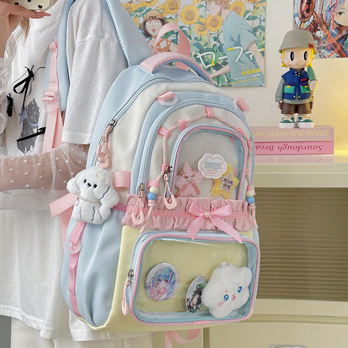 初中女生书包高颜值可爱双肩包女