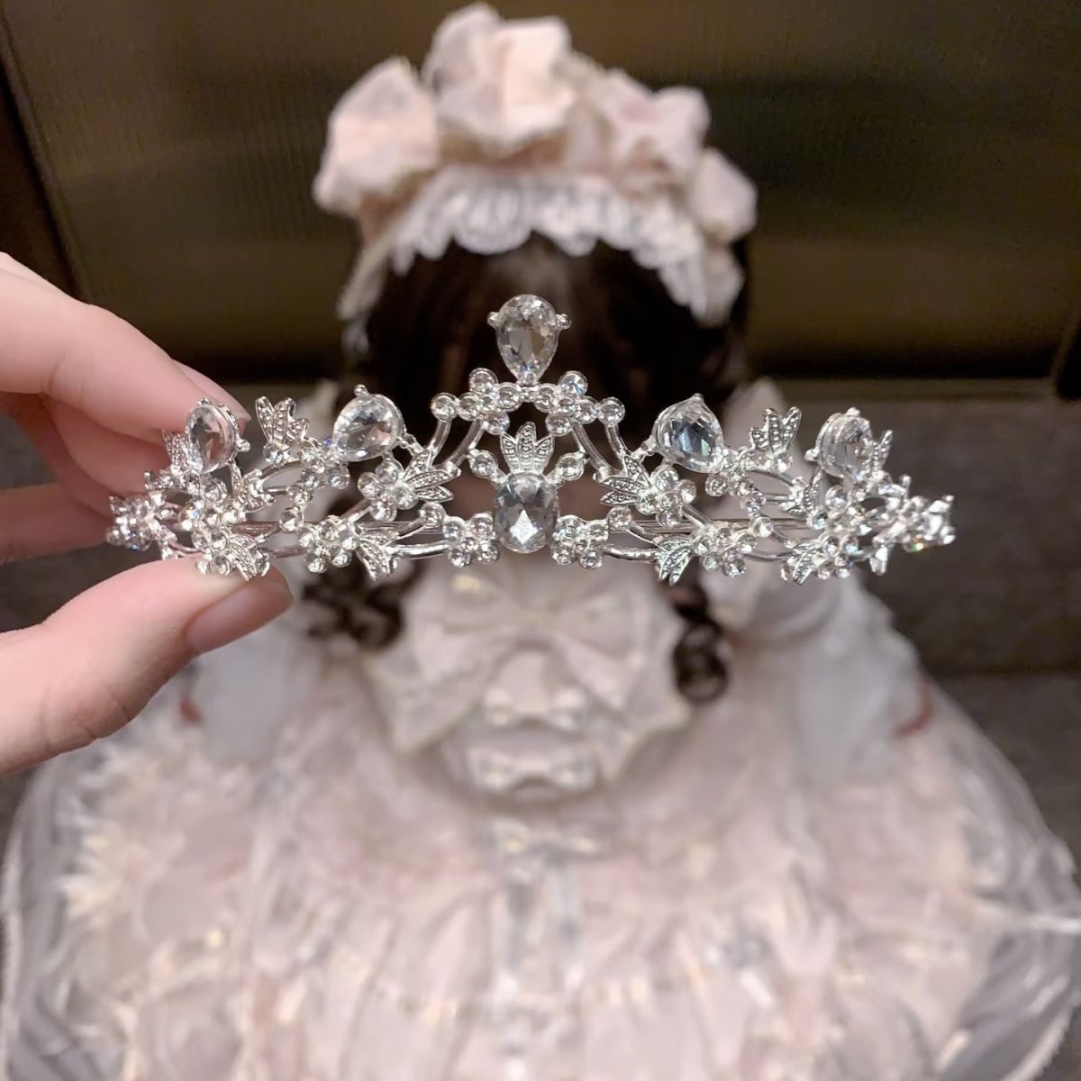 皇冠头饰新娘精致水钻结婚王冠发发饰