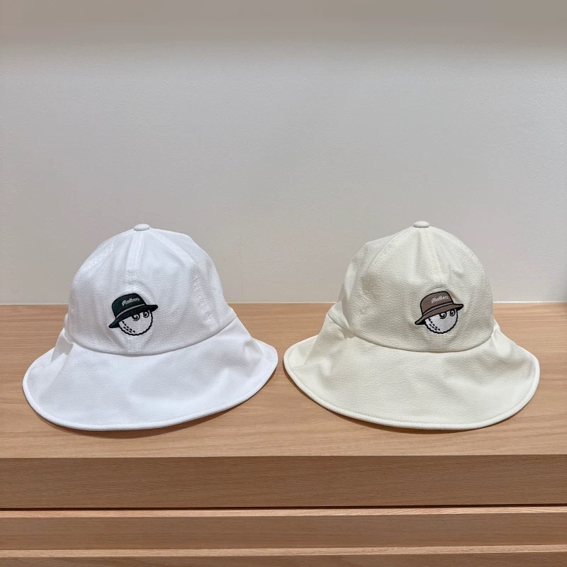 韩国Malbon高尔夫帽子女防晒帽渔夫帽25夏季户外遮阳帽球帽原单