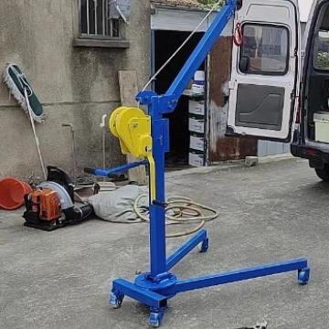 实体厂家300kg手动液压小吊车电动液压吊车车载吊车随车吊