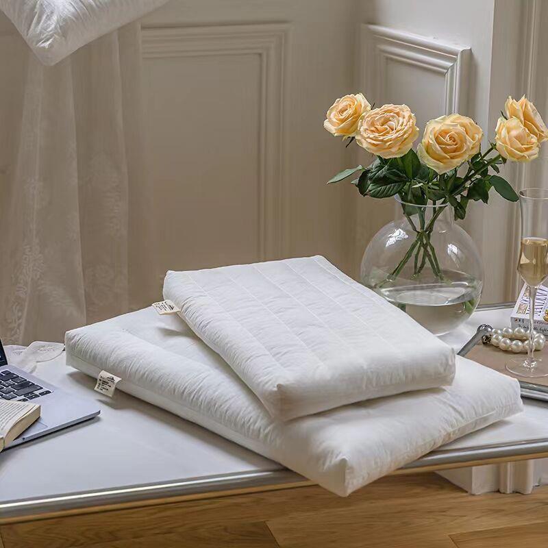 低枕软枕头可水洗学生单人柔软矮枕芯家用超薄枕护颈椎助睡眠儿童