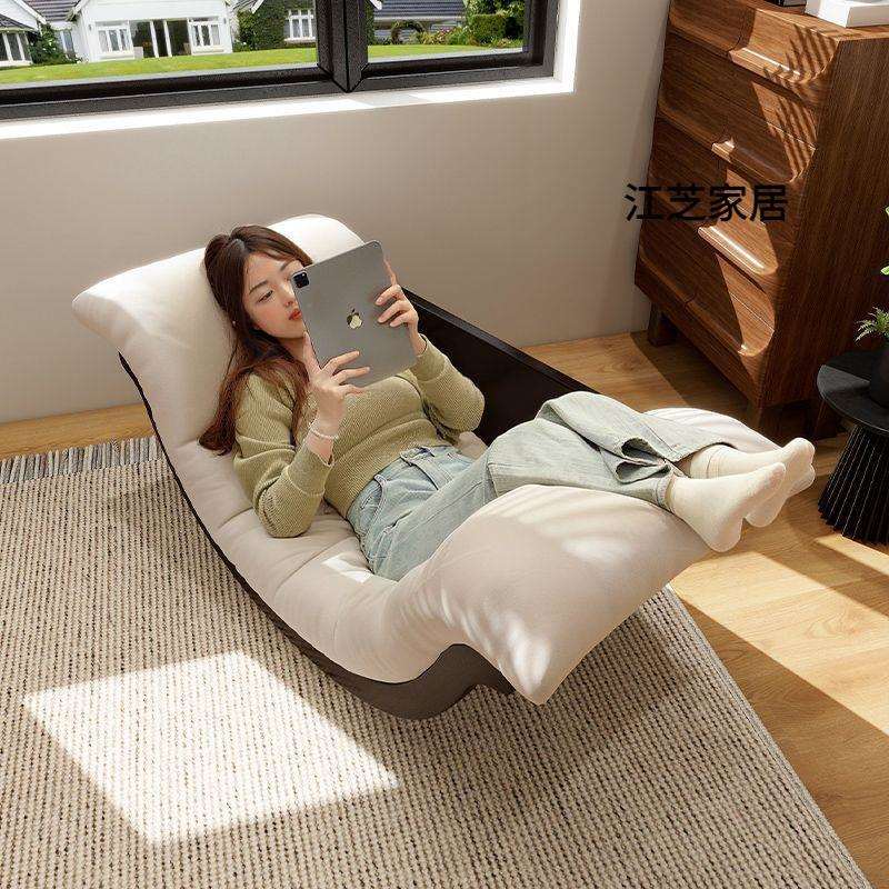 香蕉船懒人沙发摇摇椅一体两用多功能月亮摇椅客厅卧室阳台躺椅