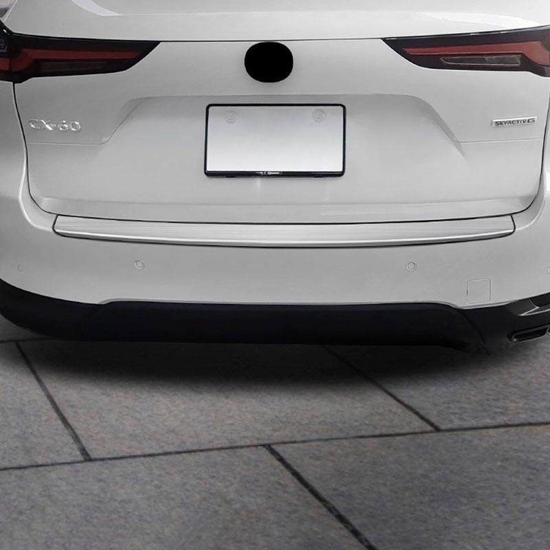 适用23款马自达CX-60外后护板改装后备箱门槛条尾箱装饰贴片亮条