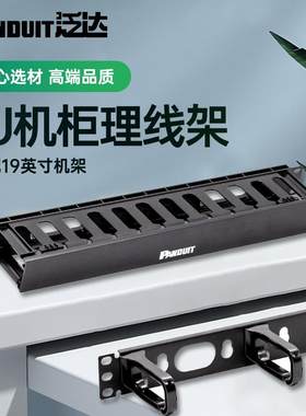 泛达Panduit1U理线架水平梳线器理线器网络理线架19寸机柜理线架2