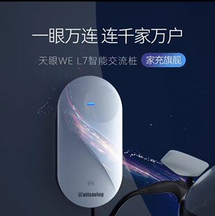 能效天眼充电桩家用4G通用交流7kw防水防尘220V智能32A壁挂式