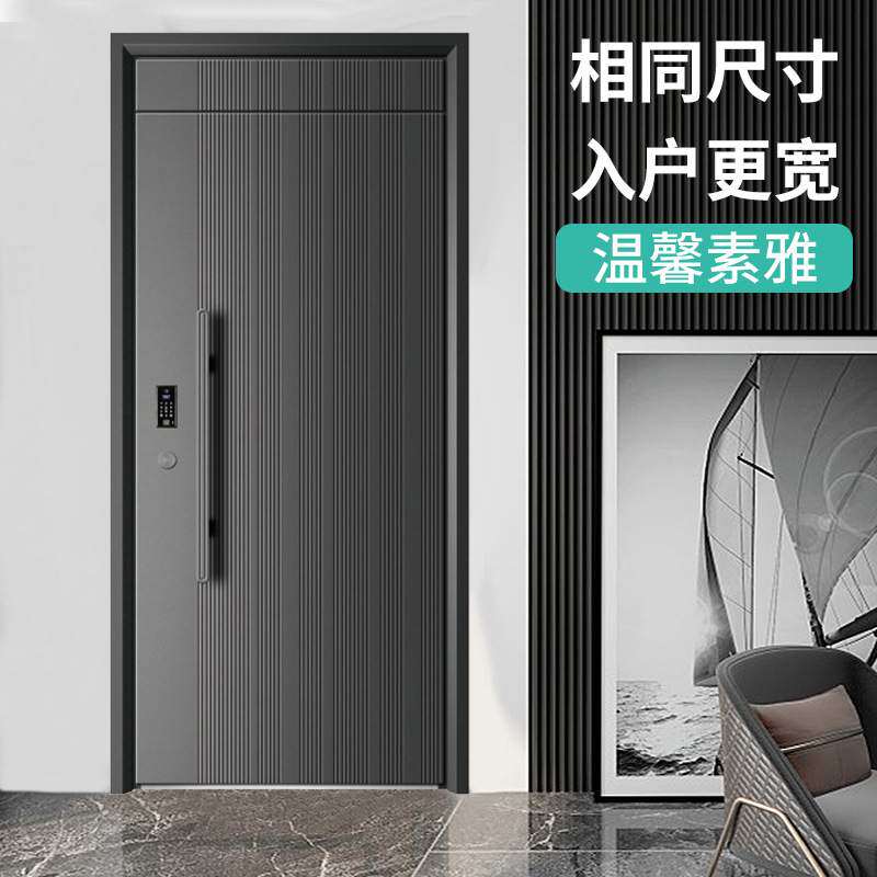 甲级防盗门家用入户门单门子母门时尚简约中高档入户门钢制子母门