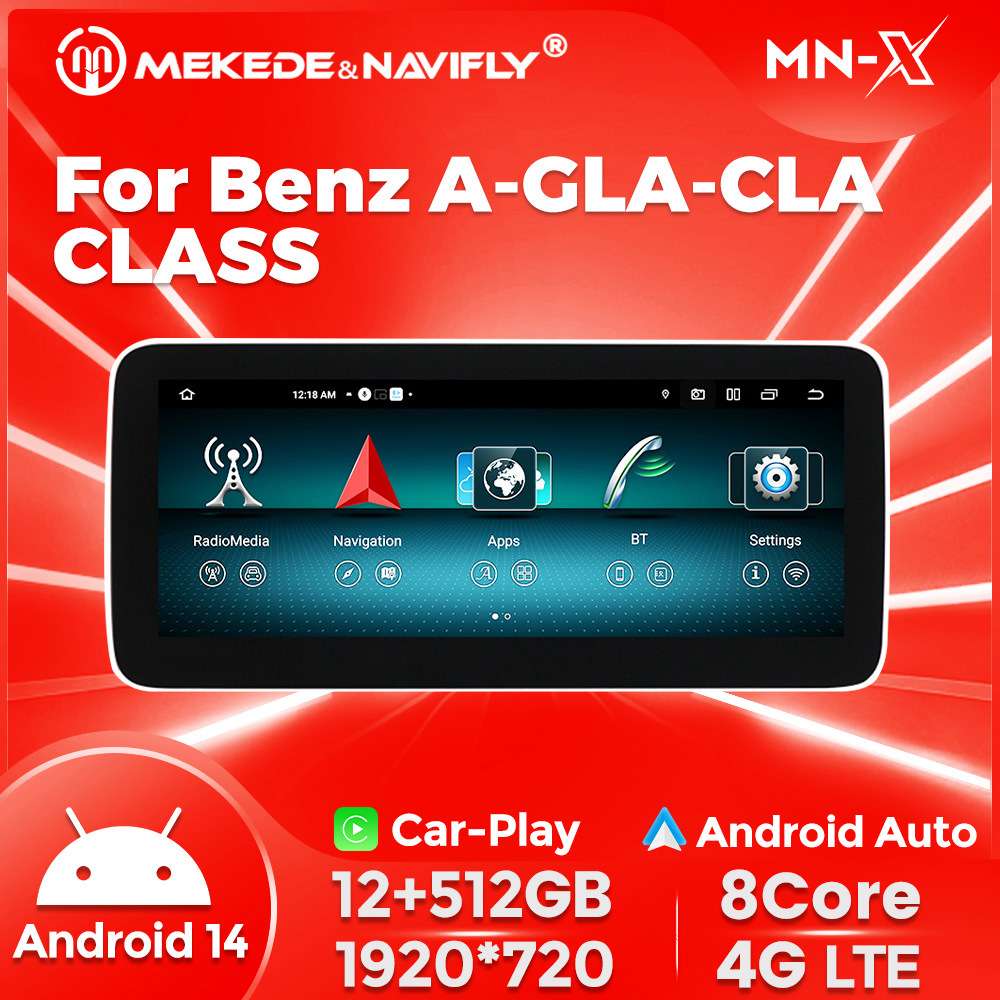 MNX适用奔驰A级GLA-CLA改安卓系统车载中控屏幕导航屏保留原车