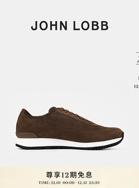【运动休闲】JOHN LOBB 男士FOUNDRY II橄榄色绒面革舒适运动鞋