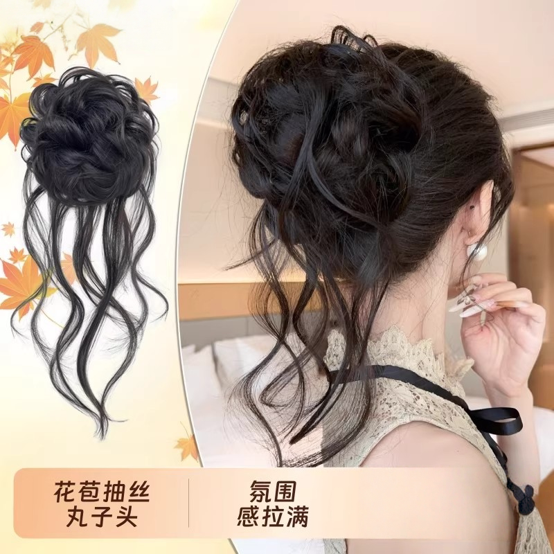 仿真蓬松假发丸子头神器