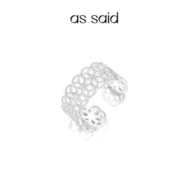 assaid蕾丝戒指女小众设计感