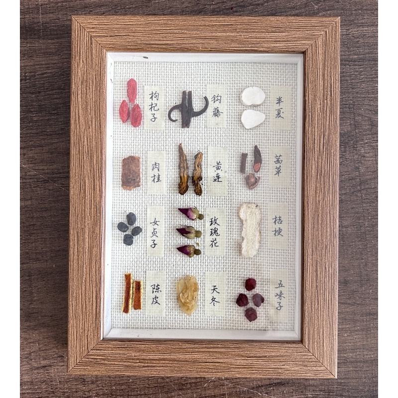 医学小礼物五行中药中医药文化节展架布置材料中医奶茶装饰品