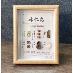 中医推拿摆件适合药剂科的文化墙摆盘三伏草药中医角展示墙香方图
