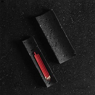 桌面置物收纳盘 不造现代家居摆件饰品槽黑洞石器皿北欧创意个性
