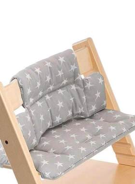 成长椅坐垫适用儿童餐椅靠垫田园清新可爱一体式纯棉垫子