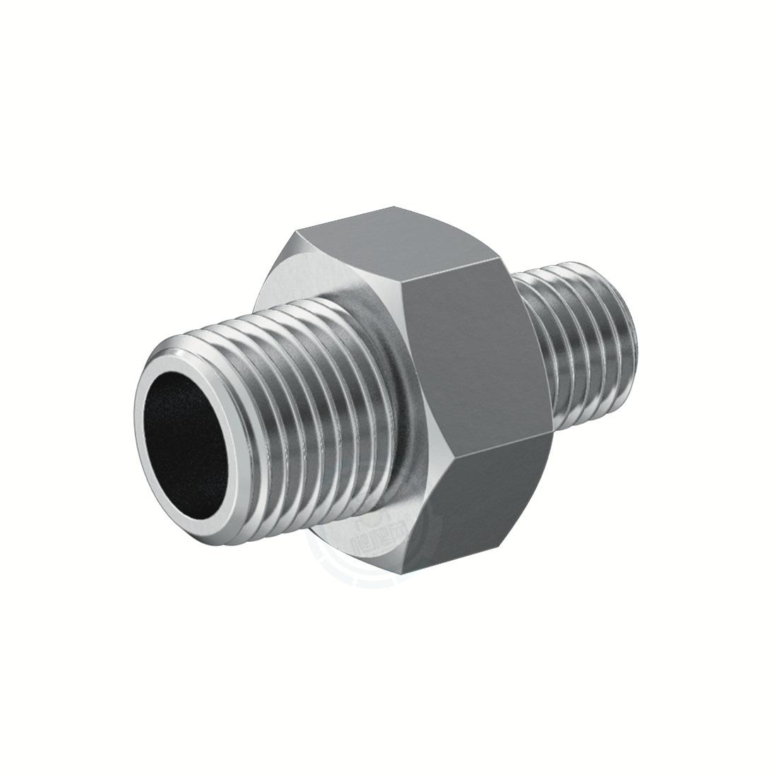 低压300不锈钢六角变径直通式外丝BSPTMale×NPTMale114P31