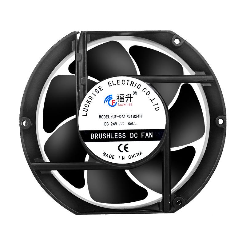 散热风扇DC17251B12V/24V/48VFULLTECH散热风机注塑机专用风扇自
