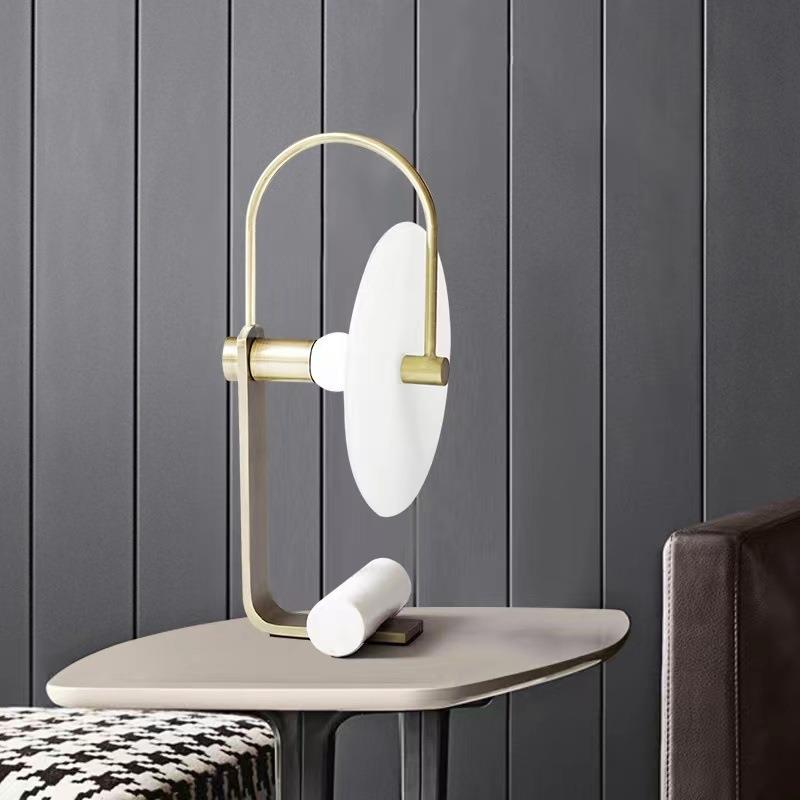 北欧后现代云石台灯设计师样板房简约客厅艺术书房装饰卧室床头灯