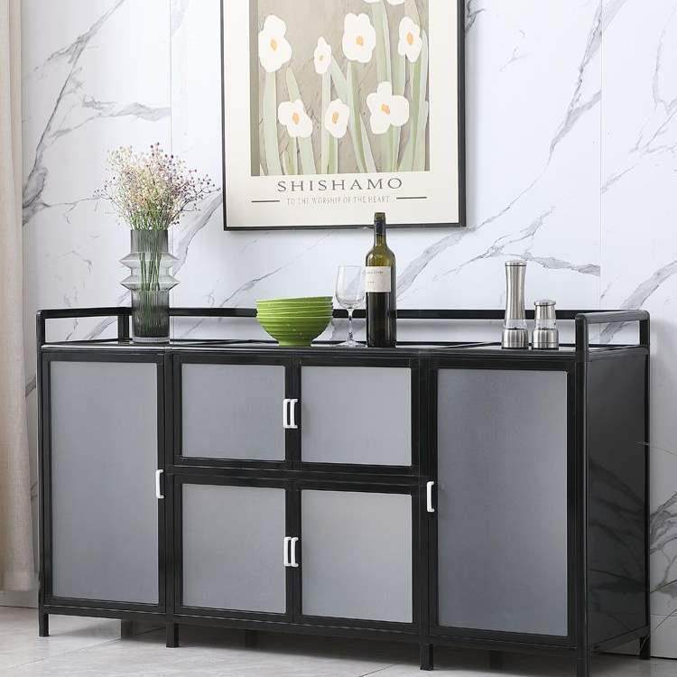 茶水柜收纳柜多功能铝合金简约杂物餐边柜厨房碗柜柜子置物组装柜,3C数码配件,USB灯,淘宝优惠券,粉丝福利购,淘宝优惠卷