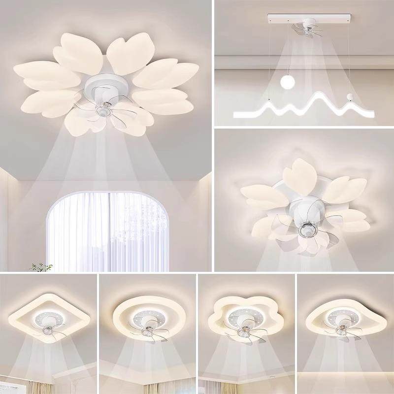 家用风扇灯全光谱吸顶摇头北欧极简静音书房卧室中山灯具直销,3C数码配件,USB灯,淘宝优惠券,粉丝福利购,淘宝优惠卷