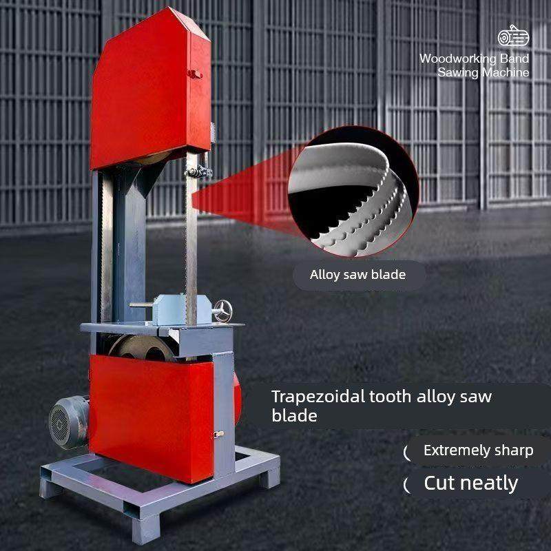 家用小型带锯机木工台式曲线锯木工小台锯新款小带锯圆木木板厂家
