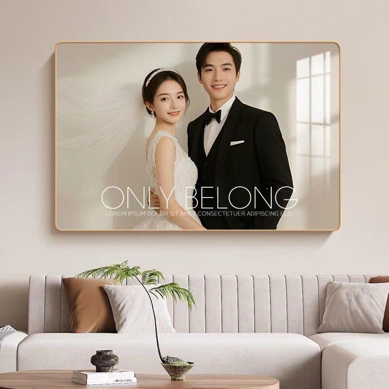 婚纱照相框定制挂墙洗照片放大床头客厅摆台画框全家福制作打印