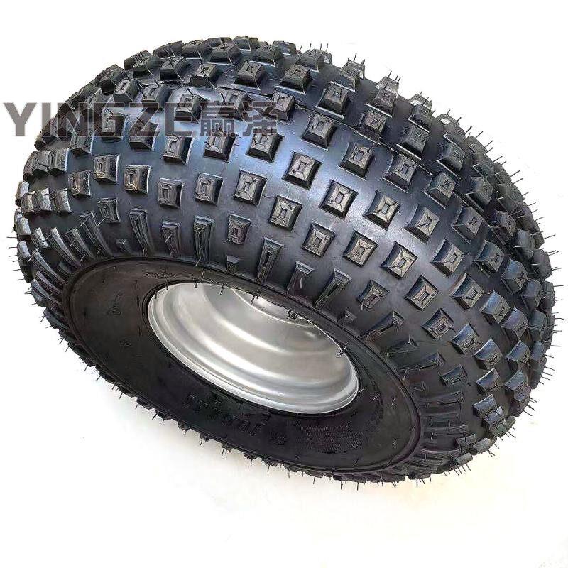 改装四轮卡丁车沙滩车 割草机轮胎22x11-8寸方块轮胎轮毂 宽胎