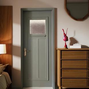 木门室内门房间门实木复合烤漆门平开门法式复古房间门现代简约门