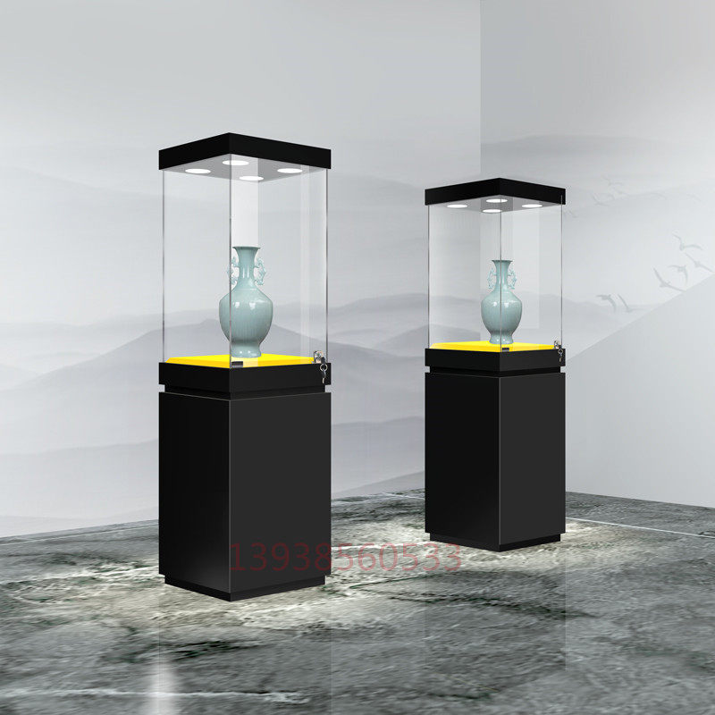 商场玻璃柜展示柜珠宝首饰柜台样品展览陈列柜博物馆古董文物展柜
