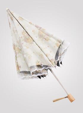 韩式太阳伞女神折叠式蕾丝遮阳伞两用防晒防紫外线晴雨女伞小巧清