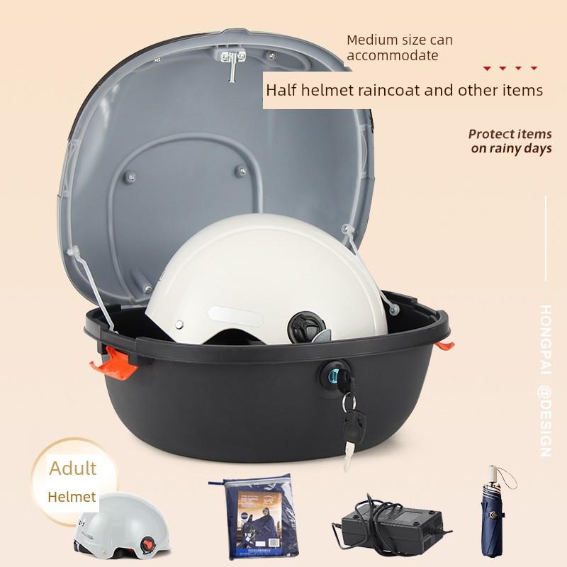 适用于袖珍刀泡扑国风版电动车储物柜Tdt23301Z电瓶车雨衣尾箱外