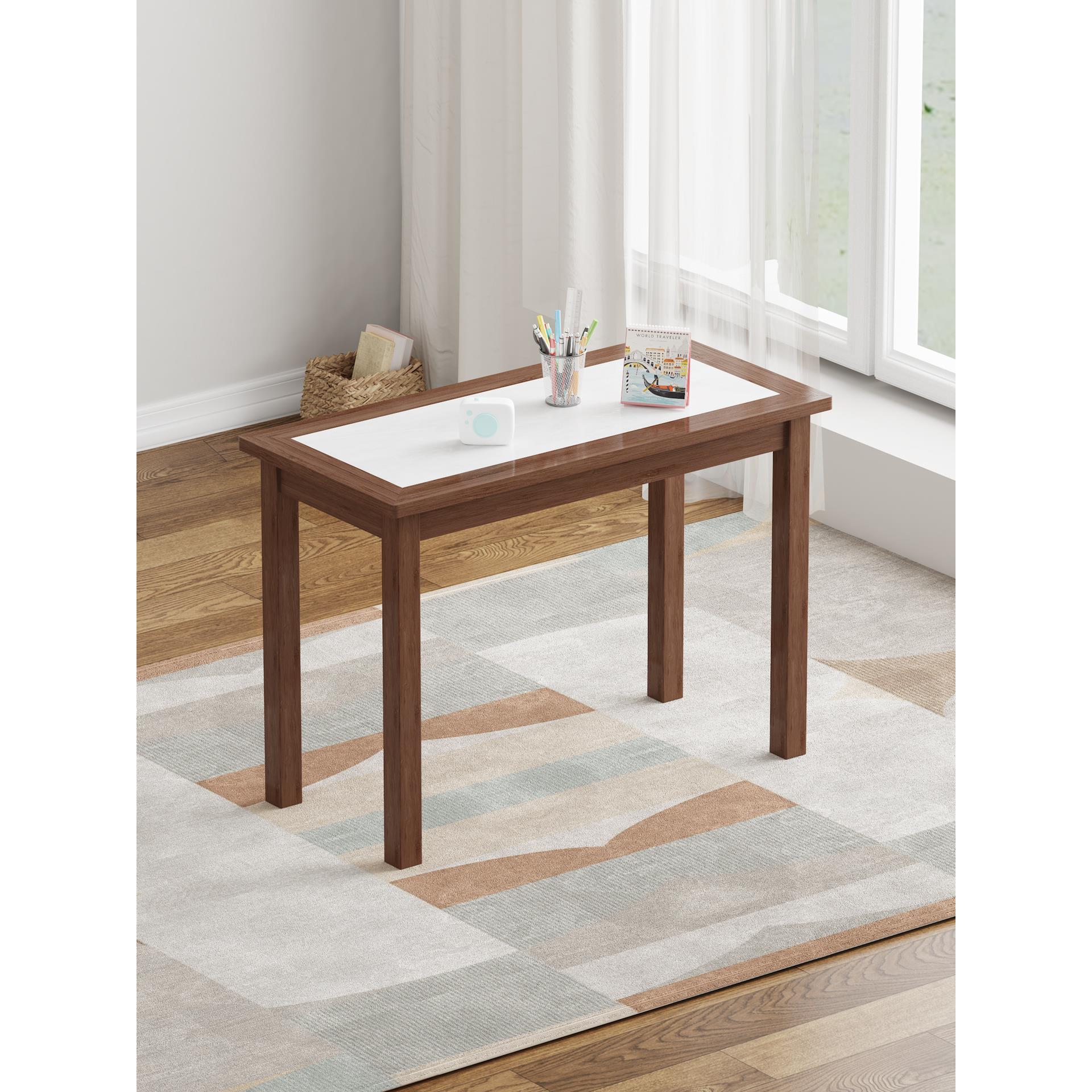 方桌客厅岩板餐桌家用茶桌电脑桌办公小户型吃饭桌写字学习小桌子