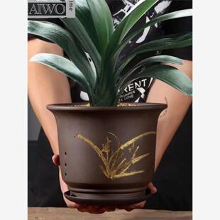 宜兴市紫砂陶瓷大型户阳台厂家自产自销兰花花盆