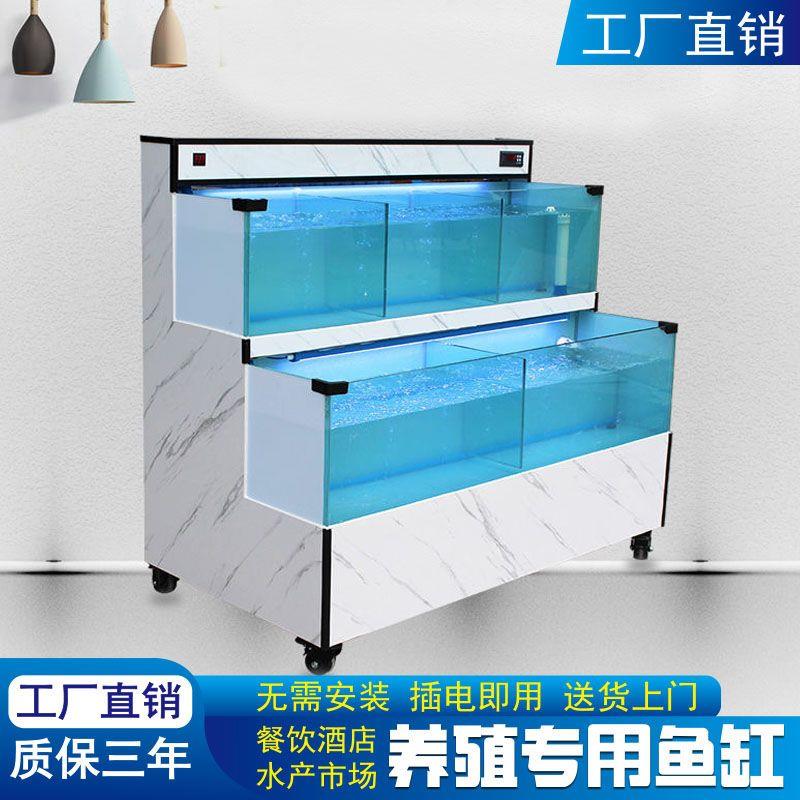 海鲜池贝类池饭店移动恒温海鲜缸商用生鲜水产海鲜店饭店商用鱼缸