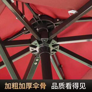 户外遮阳伞奶茶店庭院小区保安岗亭伞大太阳伞广告加厚防晒罗马伞