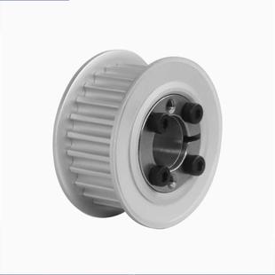 紧套同步轮5m20齿无键膨胀套皮带轮槽宽17 27无表齿外径30.69