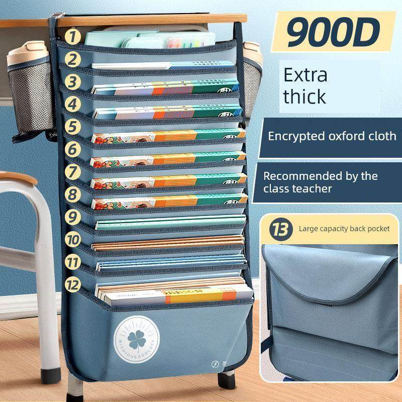 新型大容量书桌收纳袋挂袋学生图书神器高中初中学生挂书包侧教室,文具电教/文化用品/商务用品,书立,淘宝优惠券,粉丝福利购,淘宝优惠卷