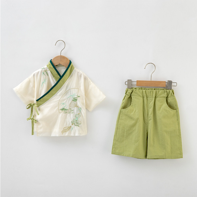 儿童汉服男童夏季中国风古装兄妹古风礼服女童唐装六一演出服套装