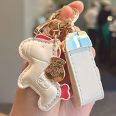 马上有钱手绳钥匙扣挂件精致男女情侣包包挂饰创意个性 可爱钥匙链