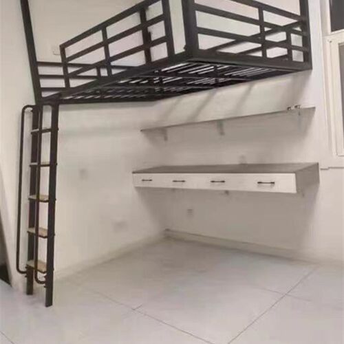 悬挂式多功能铁架吊床小户型阁楼床挂壁床loft省空间新公寓高架床
