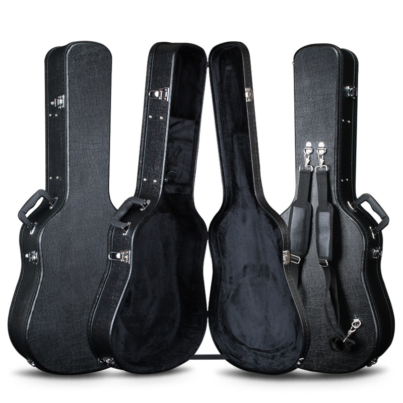木吉他琴盒40寸41寸民谣箱防潮防震抗压木质皮箱可托运双肩吉它包