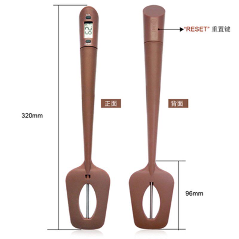 食品刮刀温度测温搅拌两用测水温油温烤肉咖啡牛奶测温电子温度计