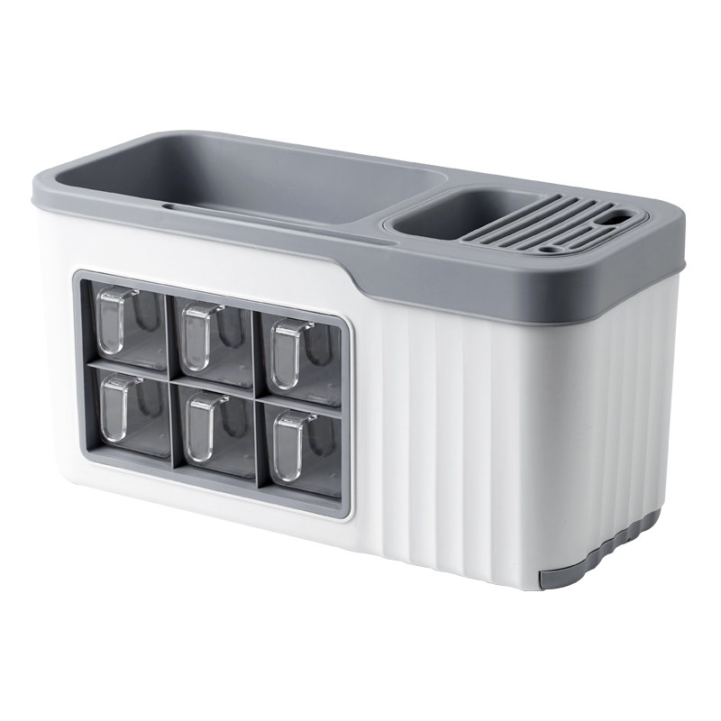 调料盒组合套装厨房多功能调味品盐罐调料瓶塑料刀架收纳盒置物架