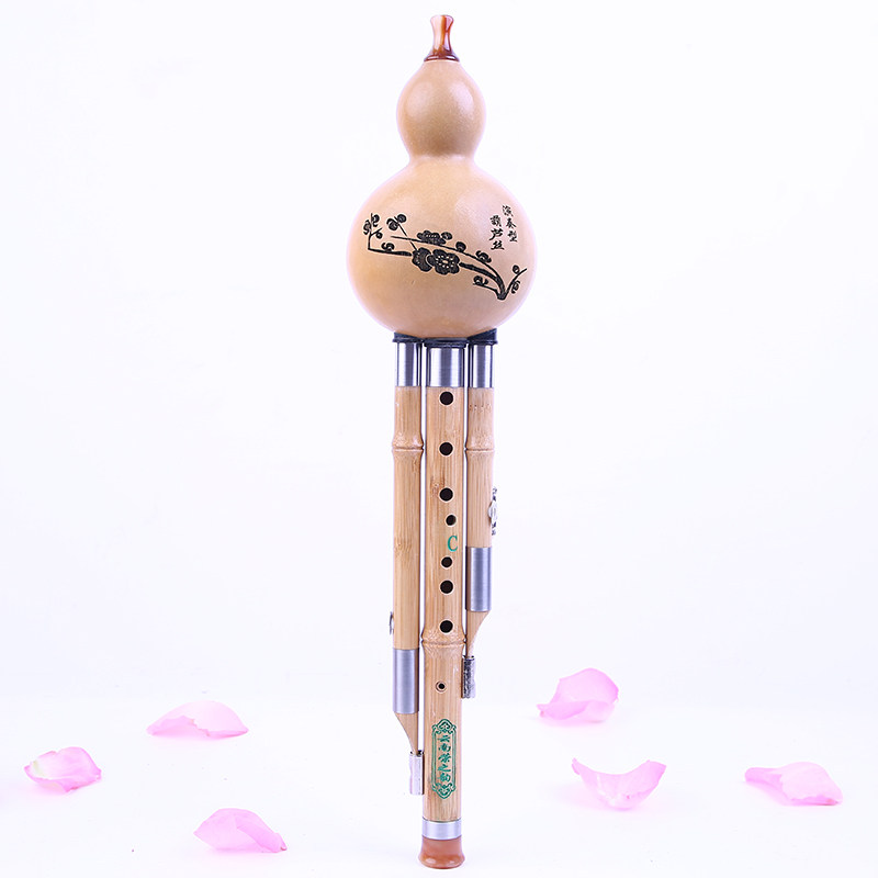 九孔 葫芦丝楠竹乐器 专业演奏型 入门成人 C调降b调七孔九孔包邮