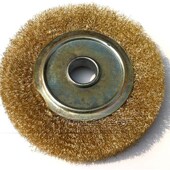 平型钢丝轮100平行钢丝刷150平形铜丝轮打磨除锈拉丝不锈钢抛光轮