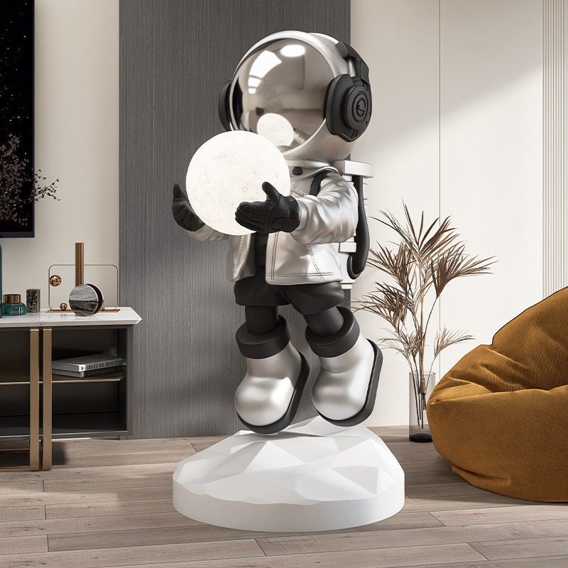 太空人大型客厅落地摆件宇航员雕塑办公室商场迎宾装饰品开业礼品