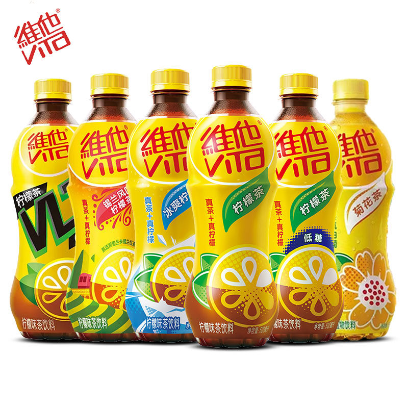 维他奶无糖冷萃蜜桃柠檬绿茶