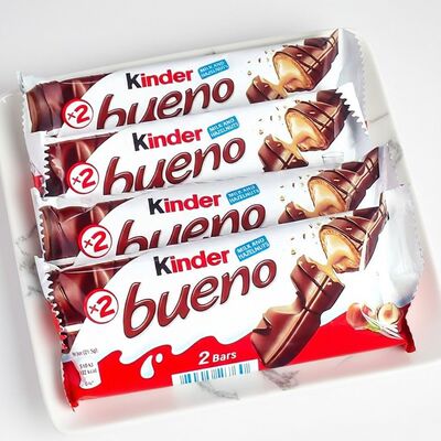 健达Kinder牛奶巧克力T2夹心可可脂网红儿童零食正品排块散装榛果