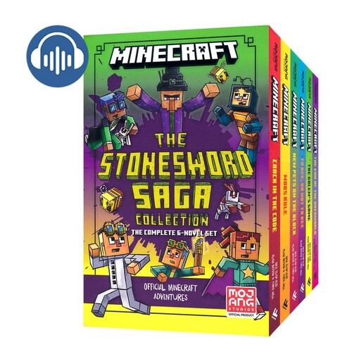 Minecraft Stonesword Saga 我的世界石剑传奇6册 趣味桥梁书 成长冒险故事  奇幻冒险 热门游戏 英文原版进口图书