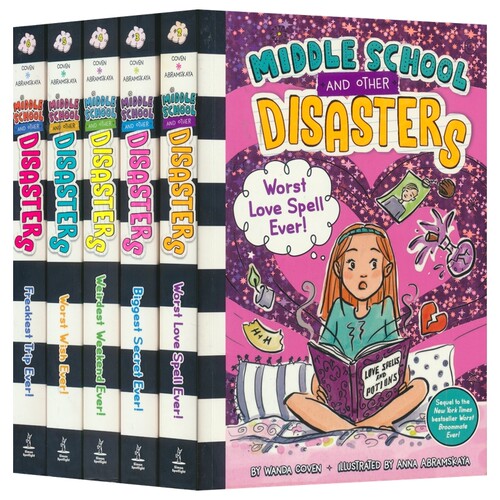 Middle School And Other Disasters 我的中学有点魔法2-6册 奇幻校园成长小说 女巫学院爆笑故事 英文原版进口儿童图书
