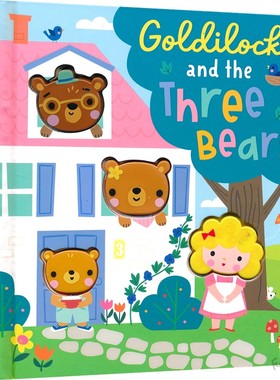 Goldilocks and the Three Bears 金发女孩和三只熊 纸板书 经典童话故事 触摸按压绘本 亲子互动 寓教于乐 英文原版进口图书